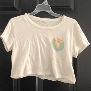 Retro style crop tee